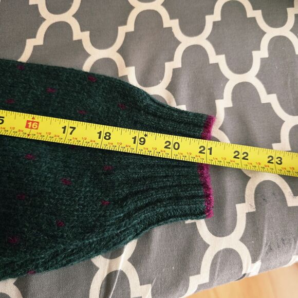 Woolrich Sweater Womens Large Wool Nylon Birds Eye Button Cardigan Knit Vintage - Picture 16 of 16